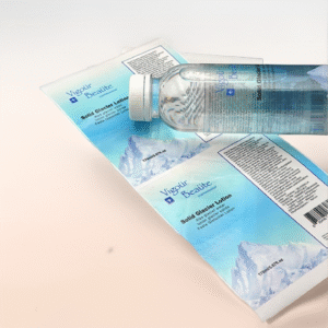 Waterproof Logo Beverage Stickers - Double-Sided Printed Transparent Bottle Labels